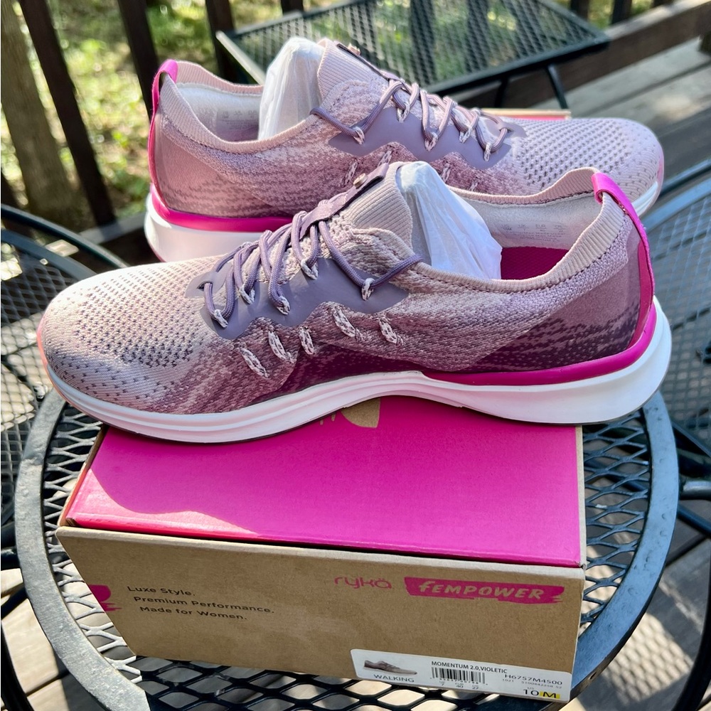 RYKA Women’s size 10 Momentum 2.0 Walking Sneaker Violet Ice size 10 new in box